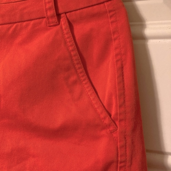J CREW Orange Chino Short Shorts with Pockets Womens Size 0 - Picture 7 of 16